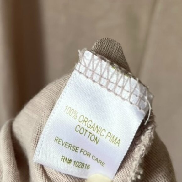 Eileen Fisher Sleepwear by Garnet Hill Tan Nightgown Women's Small - Picture 5 of 6